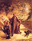 Famous School Paintings - Protecting the School Children